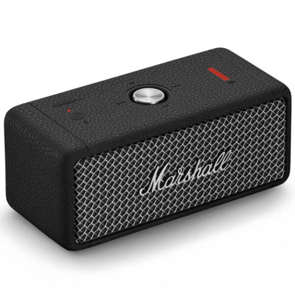 MARSAHLL EMBERTON COMPACT PORTABLE WIRELESS SPEAKER- BLACK/STEEL