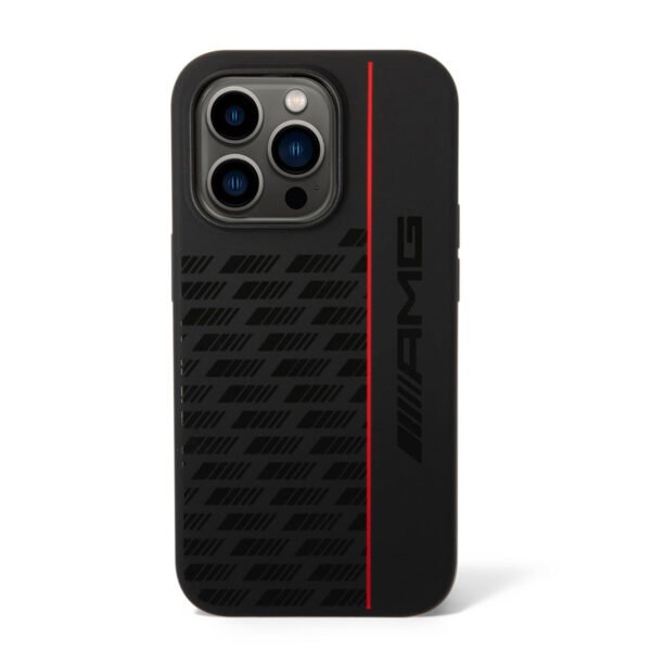 SILICONE CARBON PATTERN BLACK/ RED LINE