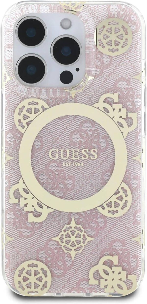 GUESS MAGSAFE IML 4G DSGN HARD CASE IP 16 PRO PINK