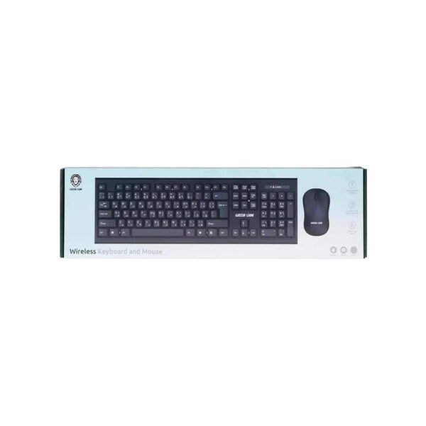 GREEN LION GKM-200 WIRELESS COMBO KEYBOARD AND MOUSE – BLACK