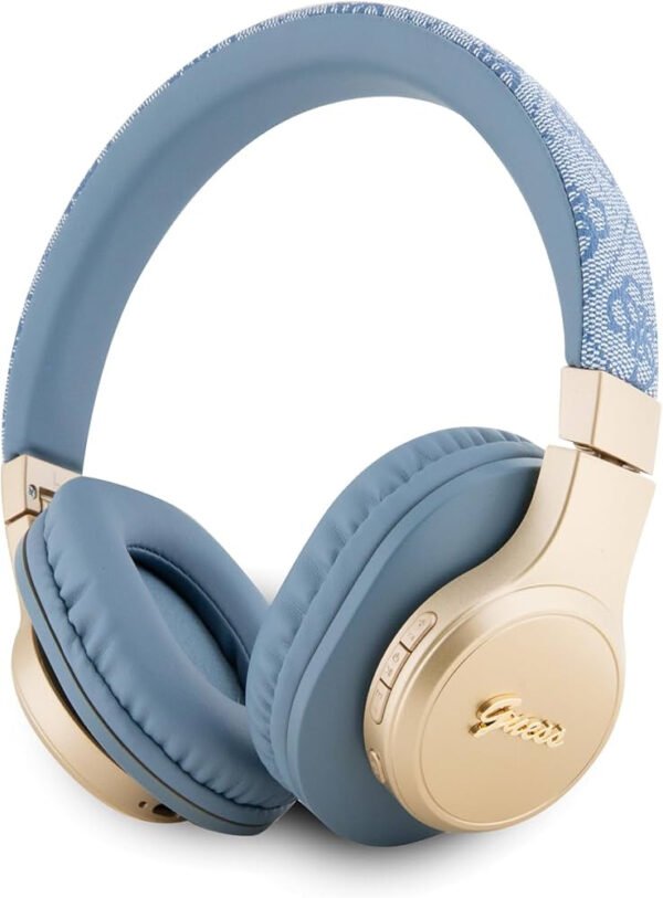 GUESS PU 4G LEATHER BT HEADPHONE BLUE