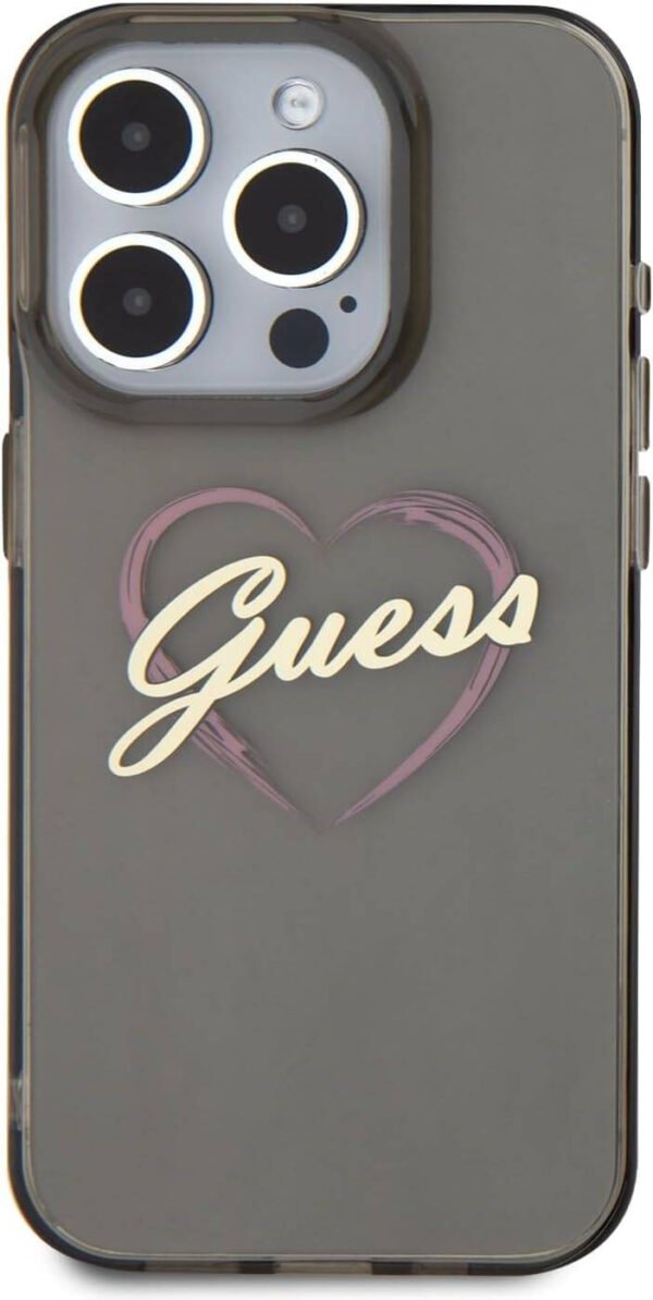 GUESS IML HARD CASE WITH HEART LOGO IP 16 PRO